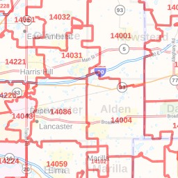 Buffalo Ny Zip Code Map Map - 376